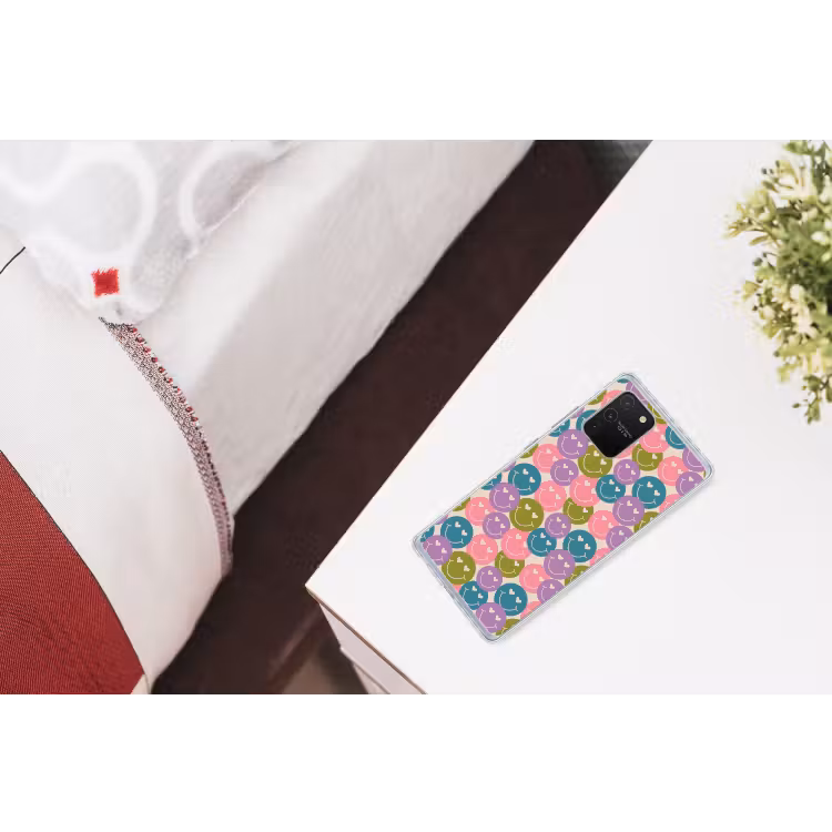 Patroon - Smiley - Kleurrijk - Hartjes Telefoonhoesje Samsung Galaxy S10 Lite klein 364 -kamerS10Lite
