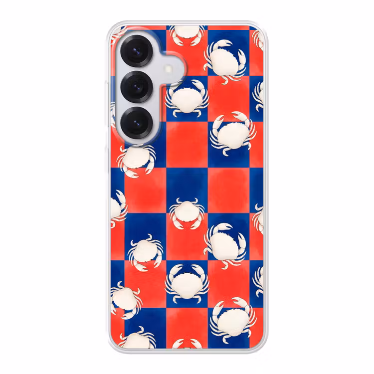 Patroon - Zeeleven - Rood - Blauw - Abstract Telefoonhoesje Samsung Galaxy S26 klein -3d