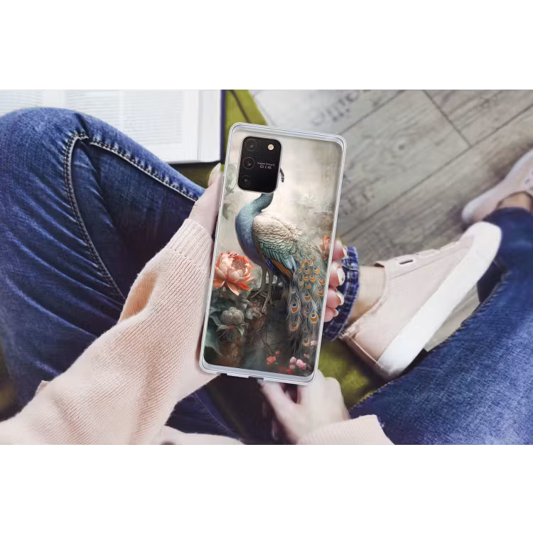 Pauw - Pauwenveren - Vogel - Jungle - Bloemen Telefoonhoesje Samsung Galaxy S10 Lite klein -handS10Lite