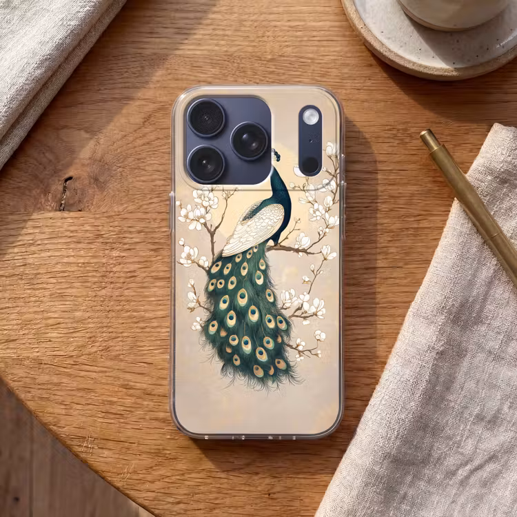Pauw - Tak - Bloemen Telefoonhoesje iPhone 17 Pro klein -sfeer1