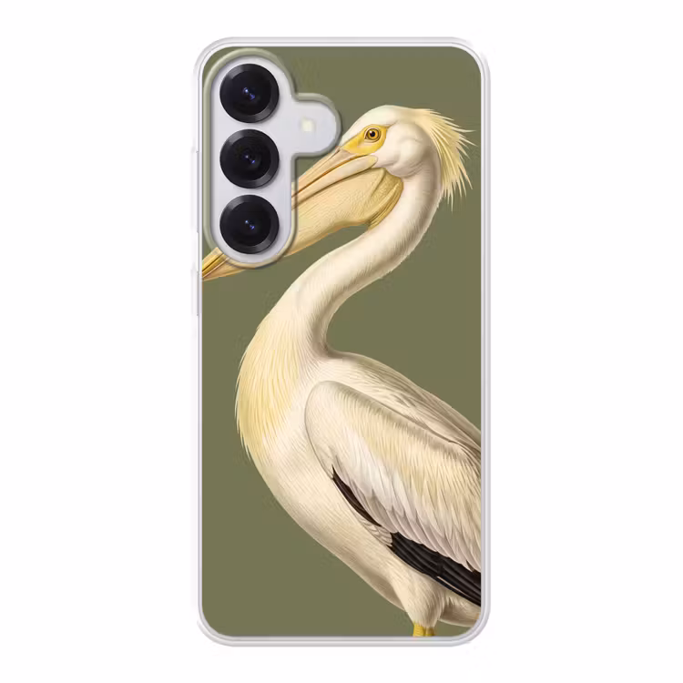 Pelikaan - Wit - Vogel - Klassiek - Natuur Telefoonhoesje Samsung Galaxy S26 klein -3d