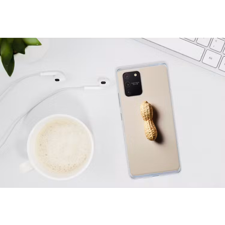 Pinda - Ruw - Beige Telefoonhoesje Samsung Galaxy S10 Lite klein -oordopS10Lite