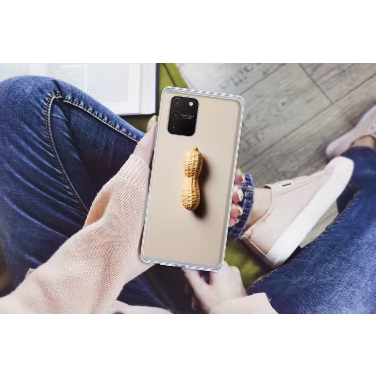 Pinda - Ruw - Beige Telefoonhoesje Samsung Galaxy S10 Lite klein -handS10Lite
