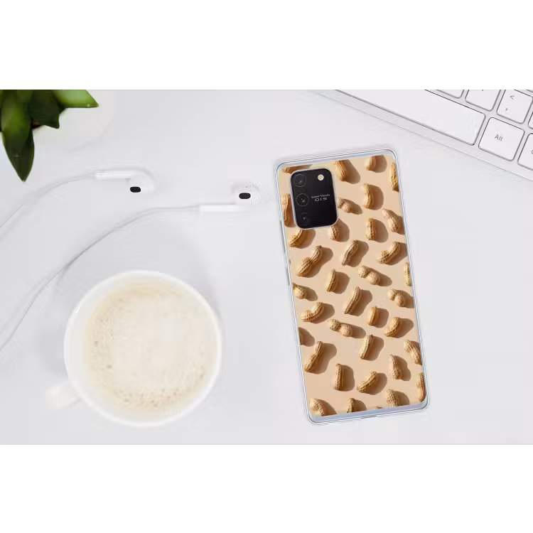 Pinda's - Patroon - Beige Telefoonhoesje Samsung Galaxy S10 Lite klein -oordopS10Lite