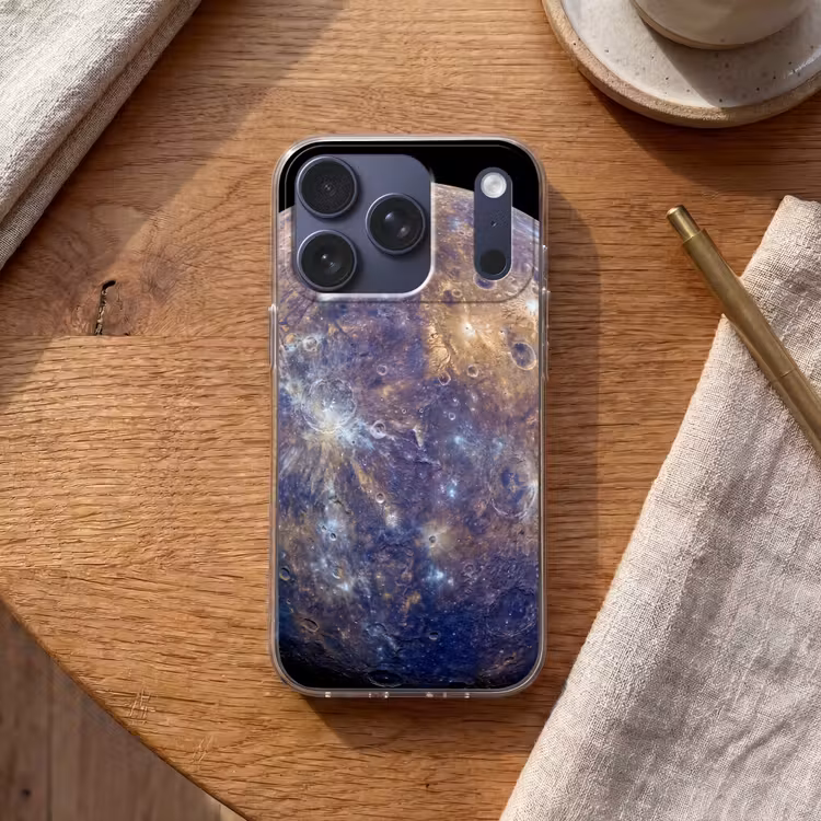 Telefoonhoesje - Planeet - Kraters - Ruimte - Planeet - Kraters - Ruimte Telefoonhoesje iPhone 17 Pro klein