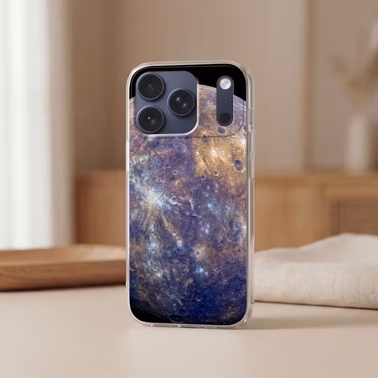 Telefoonhoesje - Planeet - Kraters - Ruimte - Planeet - Kraters - Ruimte Telefoonhoesje iPhone 17 Pro klein