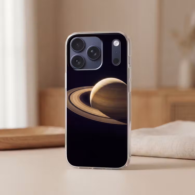 Telefoonhoesje - Planeet - Ringen - Ruimte - Planeet - Ringen - Ruimte Telefoonhoesje iPhone 17 Pro klein