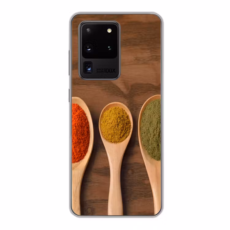 Pollepel - Kruiden - Eten - Specerijen - Tafel Telefoonhoesje Samsung Galaxy S20 Ultra klein -3d