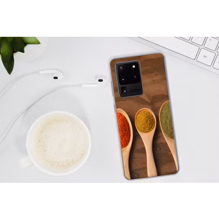 Pollepel - Kruiden - Eten - Specerijen - Tafel Telefoonhoesje Samsung Galaxy S20 Ultra klein -oordopS20Ultra