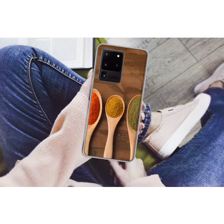 Pollepel - Kruiden - Eten - Specerijen - Tafel Telefoonhoesje Samsung Galaxy S20 Ultra klein -handS20Ultra