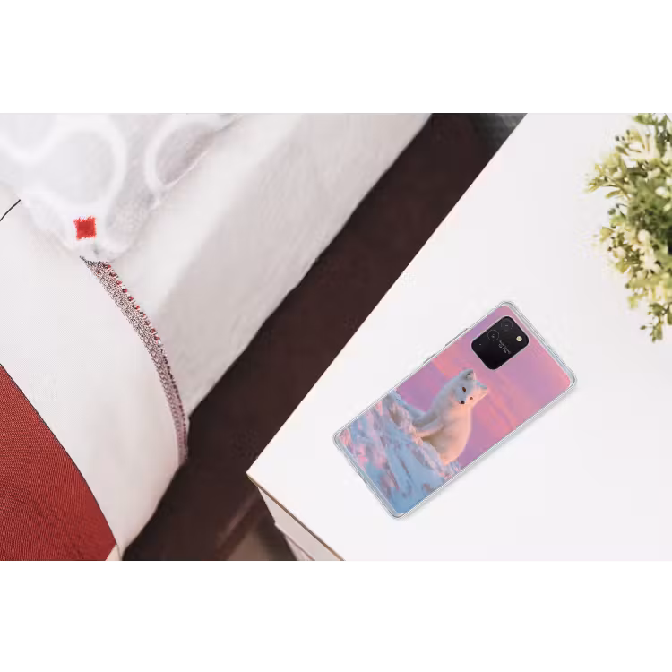 Poolvos - Sneeuw - Roze Telefoonhoesje Samsung Galaxy S10 Lite klein -kamerS10Lite