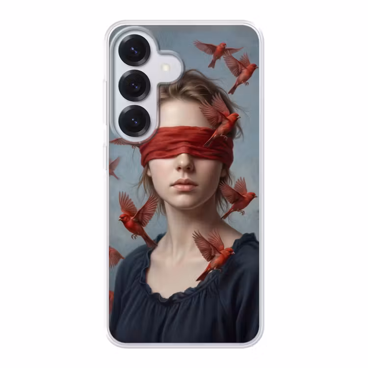 Portret - Krachtig - Rood Telefoonhoesje Samsung Galaxy S26 klein -3d