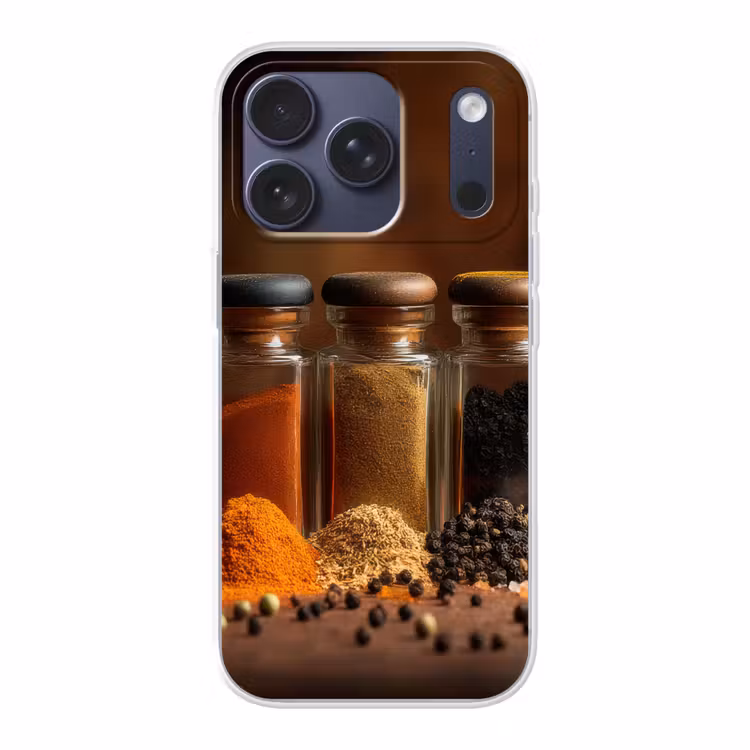 Potjes - Kruiden - Specerijen - Korrels Telefoonhoesje iPhone 17 Pro klein -3d