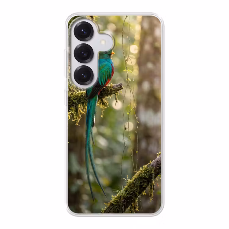 Quetzal - Jungle - Natuur - Groen Telefoonhoesje Samsung Galaxy S26 klein -3d