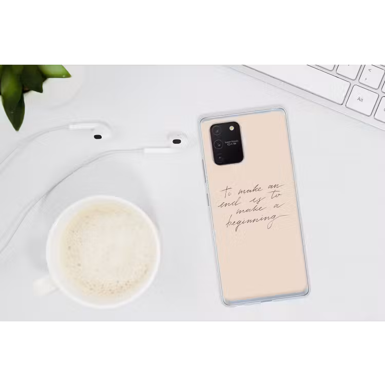 Quote - Pastel - Spreuk - Tekst Telefoonhoesje Samsung Galaxy S10 Lite klein -oordopS10Lite