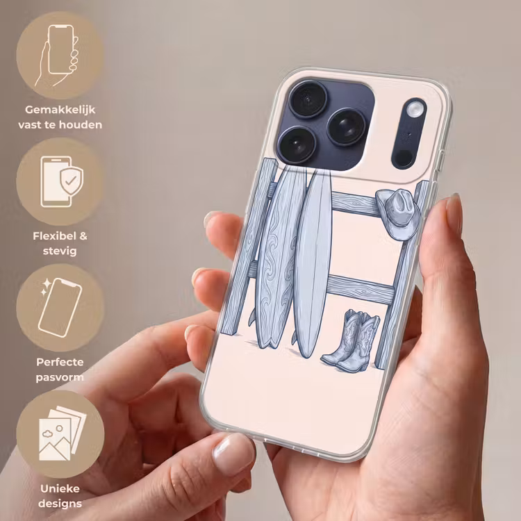 Recreatie - Kleding - Avontuur - Illustratie - Zomer Telefoonhoesje iPhone 17 Pro klein -sfeer3_NL