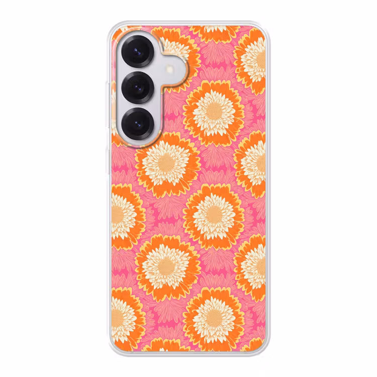 Retro - Bloemen - Kleurrijk Telefoonhoesje Samsung Galaxy S26 klein 975 -3d