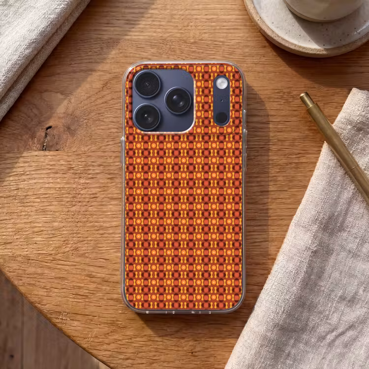 Retro - Disco - Hippie Telefoonhoesje iPhone 17 Pro klein 878 -sfeer1