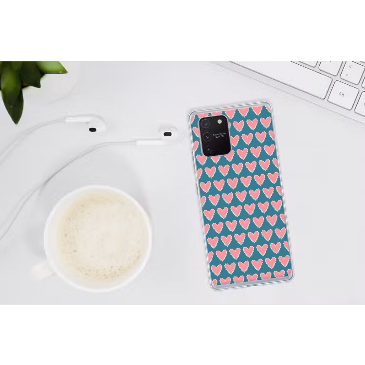 Retro - Hartjes - Patroon Telefoonhoesje Samsung Galaxy S10 Lite klein 364 -oordopS10Lite
