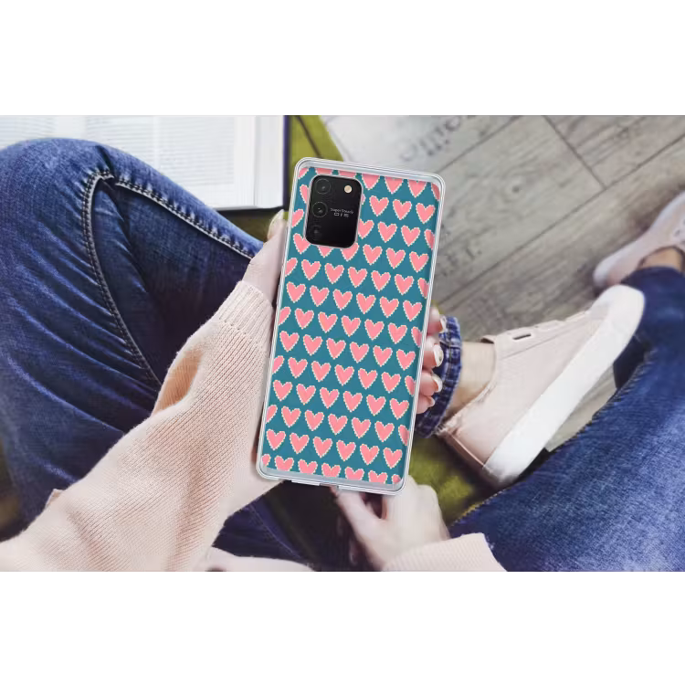 Retro - Hartjes - Patroon Telefoonhoesje Samsung Galaxy S10 Lite klein 364 -handS10Lite