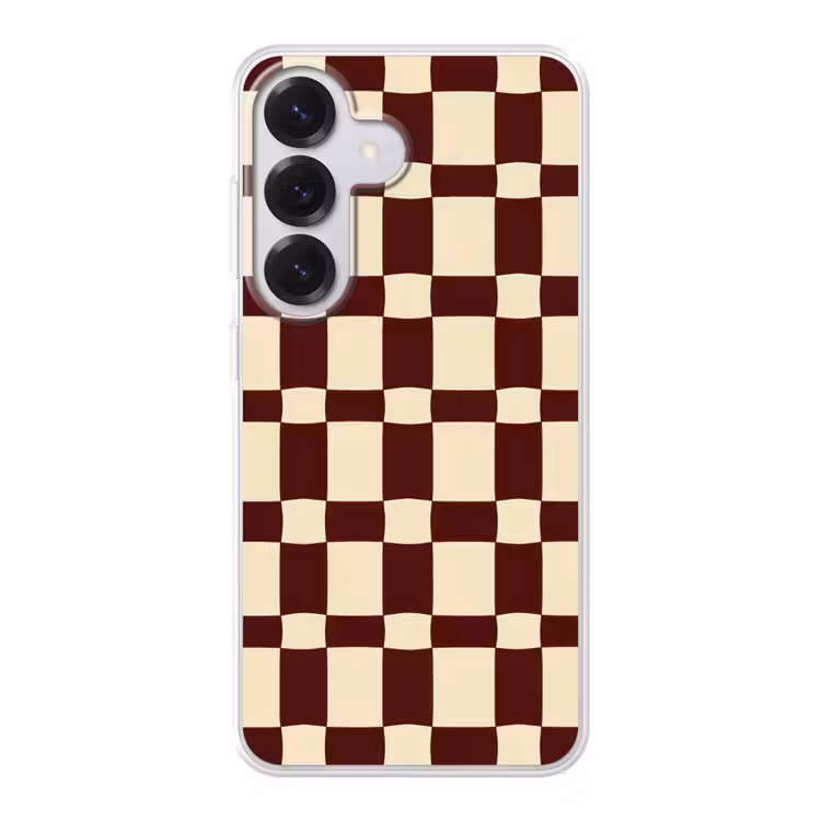 Retro - Patroon - Bruin Telefoonhoesje Samsung Galaxy S26 klein 975 -3d