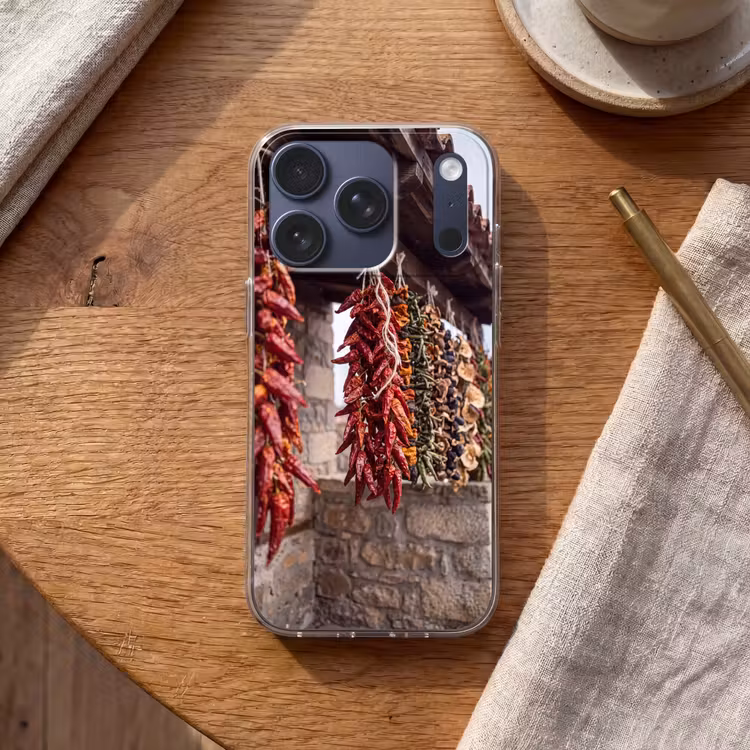 Telefoonhoesje - Rode pepers - Eten - Rode pepers - Eten Telefoonhoesje iPhone 17 Pro klein