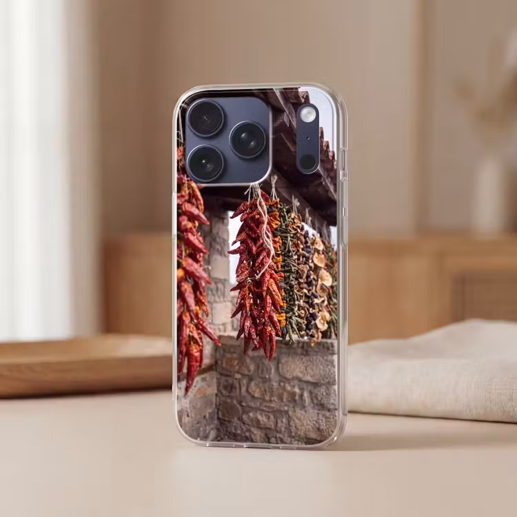 Telefoonhoesje - Rode pepers - Eten - Rode pepers - Eten Telefoonhoesje iPhone 17 Pro klein
