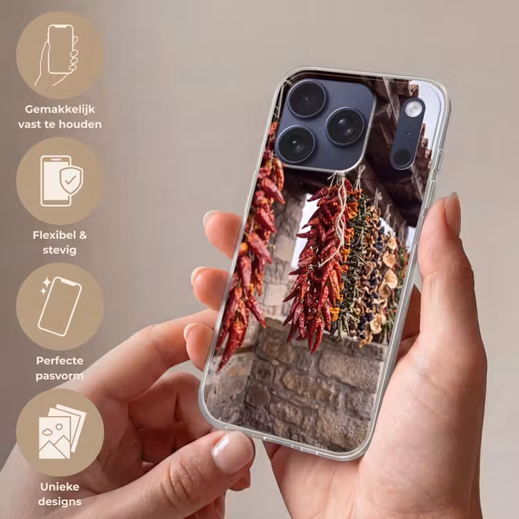 Telefoonhoesje - Rode pepers - Eten - Rode pepers - Eten Telefoonhoesje iPhone 17 Pro klein