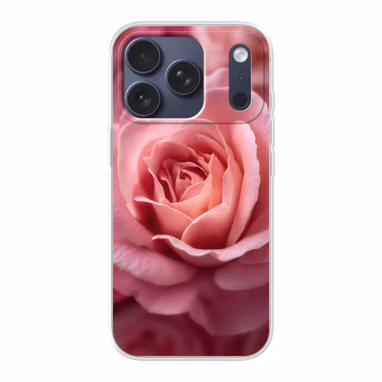 Roze - Roos - Romantisch Telefoonhoesje iPhone 17 Pro klein -3d