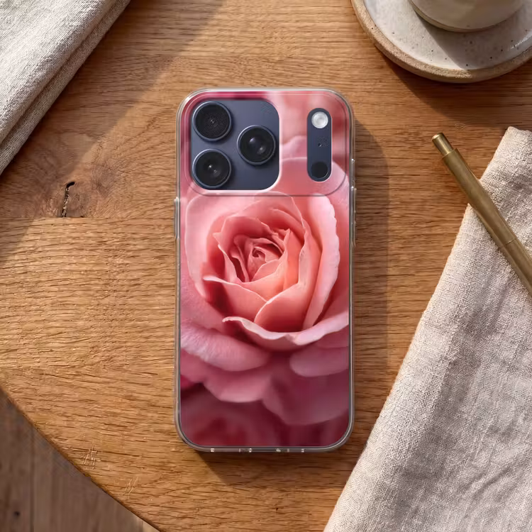 Roze - Roos - Romantisch Telefoonhoesje iPhone 17 Pro klein -sfeer1