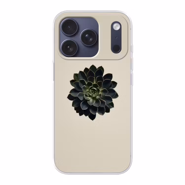 Rozet - Cirkelvormig - Donkergroen Telefoonhoesje iPhone 17 Pro klein -3d