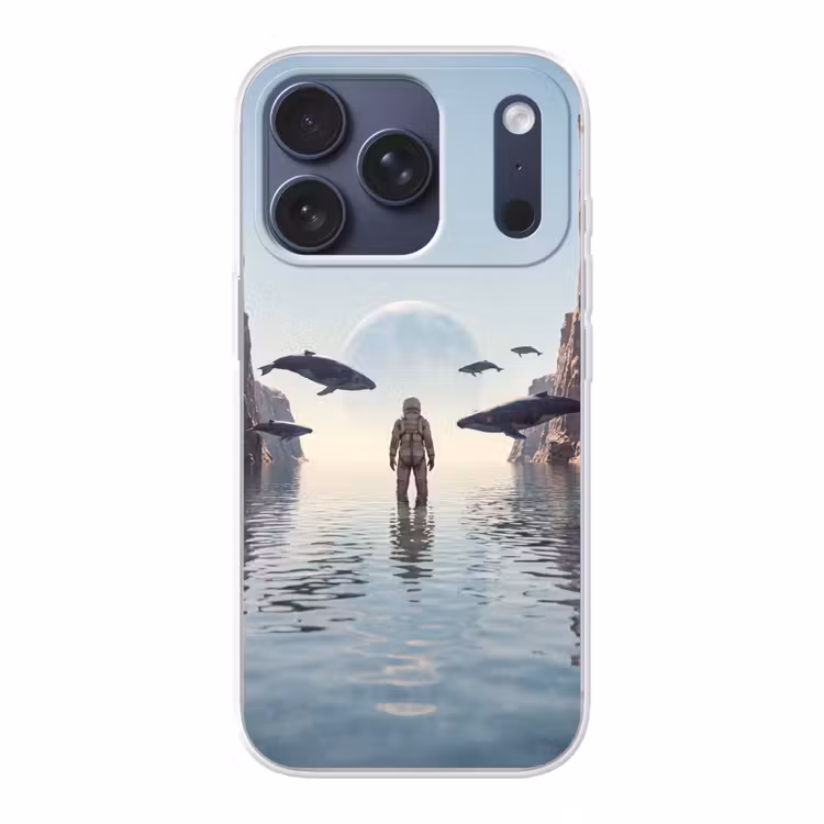 Telefoonhoesje - Ruimtevaarder - Walvis - Fantasie — 1