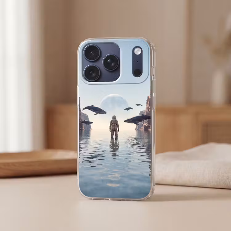 Telefoonhoesje - Ruimtevaarder - Walvis - Fantasie — 3