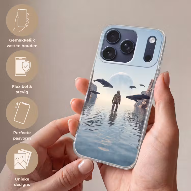 Telefoonhoesje - Ruimtevaarder - Walvis - Fantasie — 4