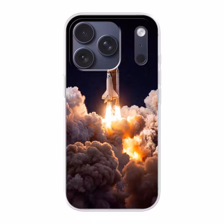 Telefoonhoesje - Ruimtevaartuig - Lancering - Sterren - Ruimtevaartuig - Lancering - Sterren Telefoonhoesje iPhone 17 Pro klein