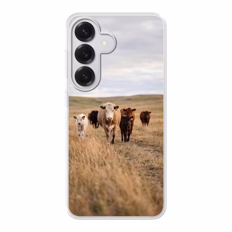 Runderen - Kudde - Landschap - Weide - Rustig Telefoonhoesje Samsung Galaxy S26 klein -3d