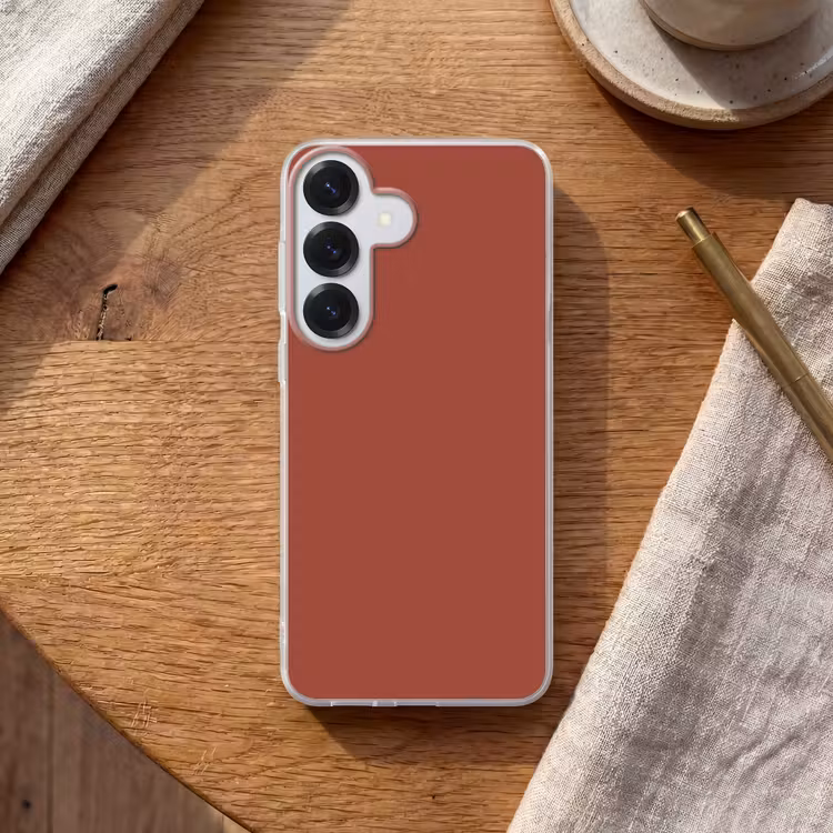 Rustic - Terracotta - Oranje Telefoonhoesje Samsung Galaxy S26 klein 975 -sfeer1