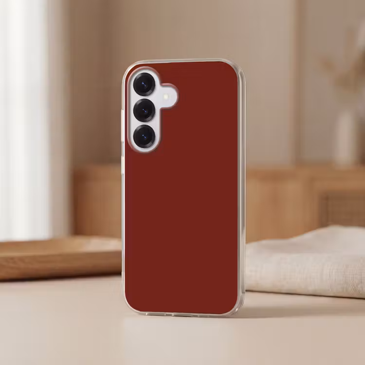 Rustic - Terracotta - Rood Telefoonhoesje Samsung Galaxy S26 klein 975 -sfeer2