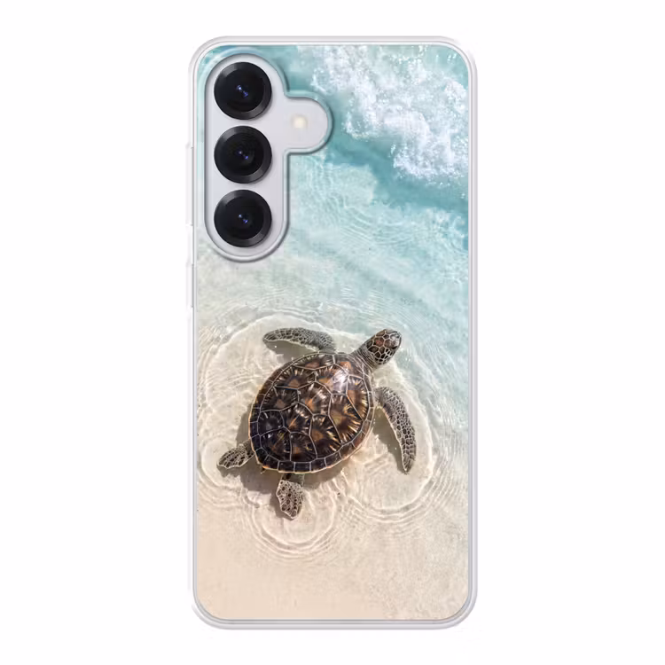 Schildpad - Helder water - Strand - Dieren - Natuur Telefoonhoesje Samsung Galaxy S26 klein -3d