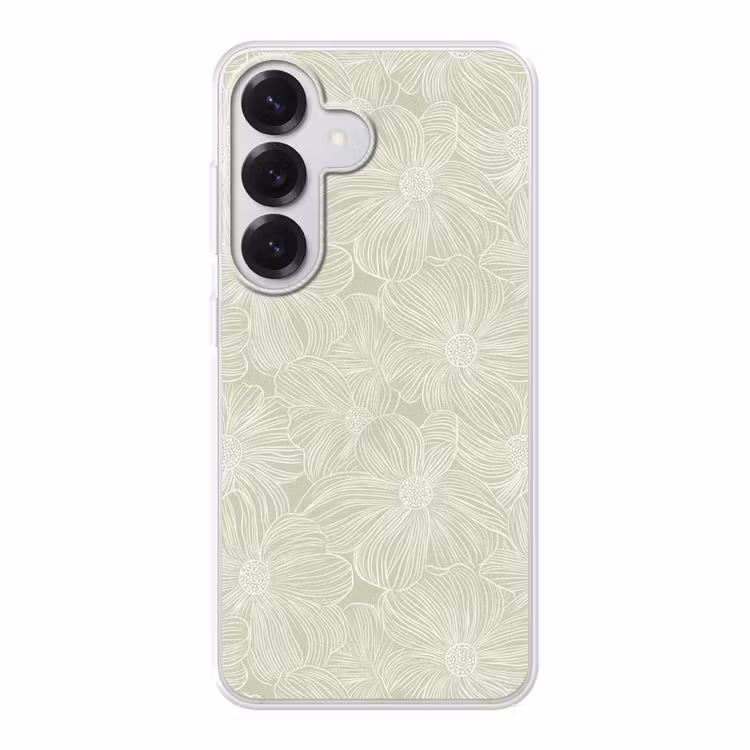 Sereen - Bloemen - Groen Telefoonhoesje Samsung Galaxy S26 klein 975 -3d