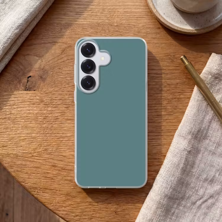 Serene - Teal - Blauw Telefoonhoesje Samsung Galaxy S26 klein 975 -sfeer1