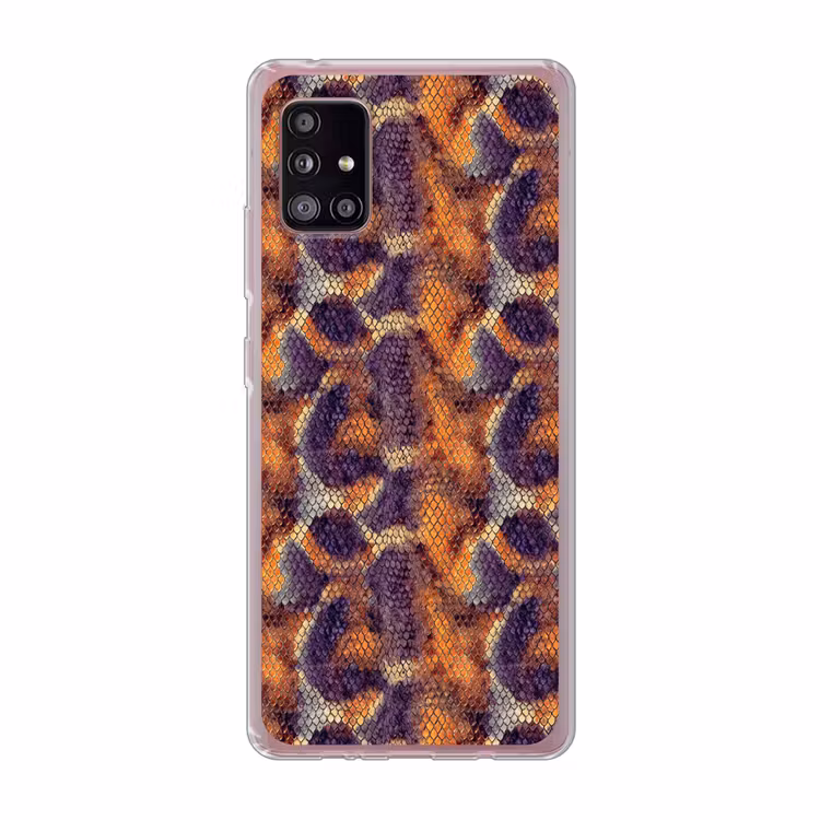 Slang - Schubben - Kleurrijk Telefoonhoesje Samsung Galaxy A51 5G klein 373 -3d