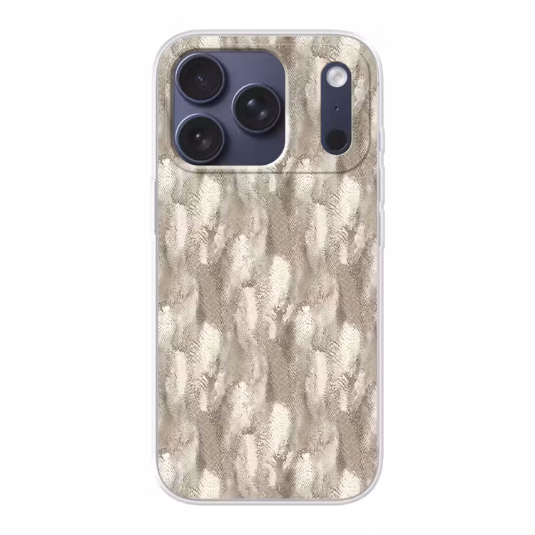 Slang - Textuur - Zand Telefoonhoesje iPhone 17 Pro klein 878 -3d