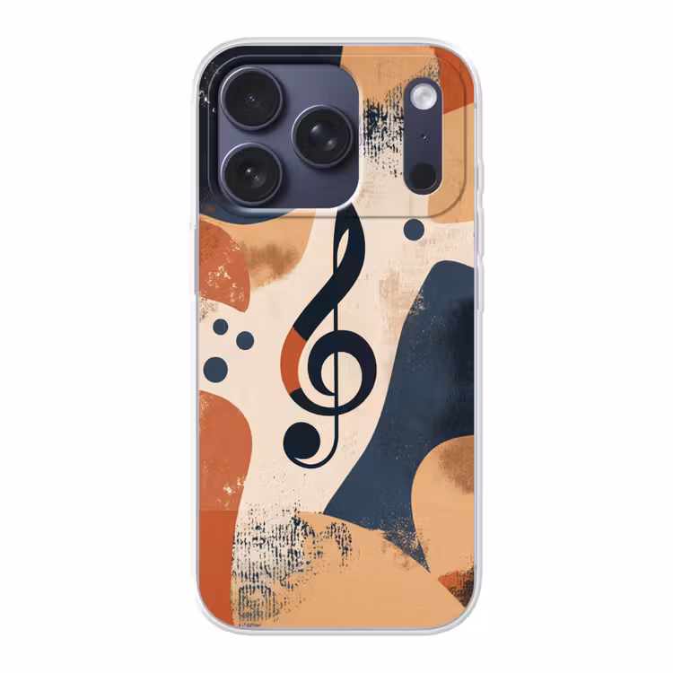 Sleutel - G - Abstract - Beige Telefoonhoesje iPhone 17 Pro klein -3d