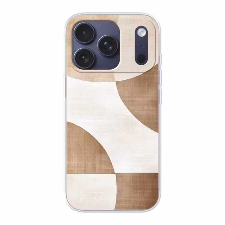 Snijdende cirkels - Overlappende vlakken Telefoonhoesje iPhone 17 Pro klein -3d