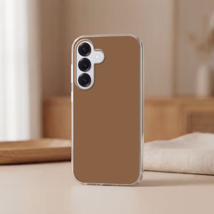 Soft - Walnut - Bruin Telefoonhoesje Samsung Galaxy S26 klein 975 -sfeer2