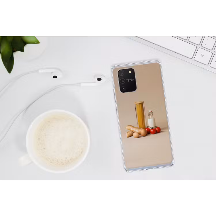 Spaghetti - Melk - Tomaten - Eieren - Brood Telefoonhoesje Samsung Galaxy S10 Lite klein -oordopS10Lite