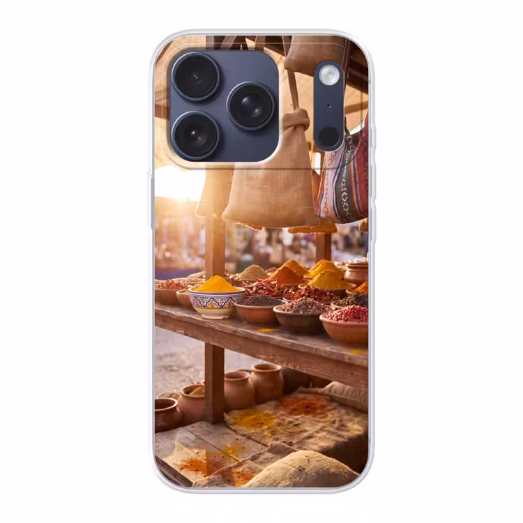 Telefoonhoesje - Specerijen - Markt - Kleurrijk - Specerijen - Markt - Kleurrijk Telefoonhoesje iPhone 17 Pro klein