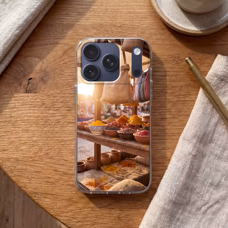 Telefoonhoesje - Specerijen - Markt - Kleurrijk - Specerijen - Markt - Kleurrijk Telefoonhoesje iPhone 17 Pro klein