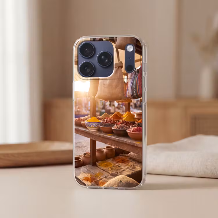 Telefoonhoesje - Specerijen - Markt - Kleurrijk - Specerijen - Markt - Kleurrijk Telefoonhoesje iPhone 17 Pro klein